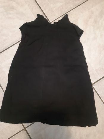 Robe noire bébé 18 mois boutchou col montant ruffle