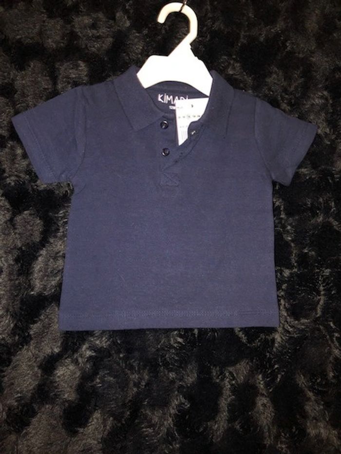 Polo manches courtes T 12 mois