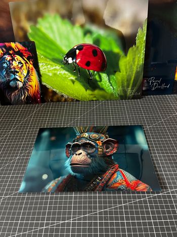 Poster en métal singe