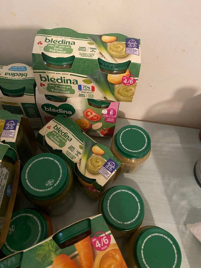 Lot petit pots bledina - photo numéro 2