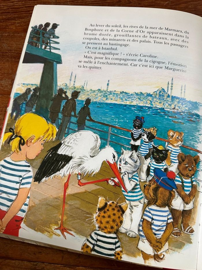 Livre rare album bd Caroline la croisière bateau grand format reliure rouge Pierre Probst - photo numéro 4