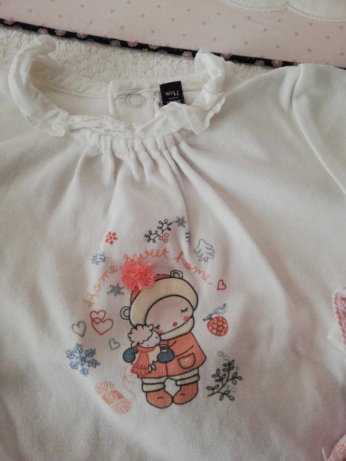 Robe velours avec body 9 mois - photo numéro 3