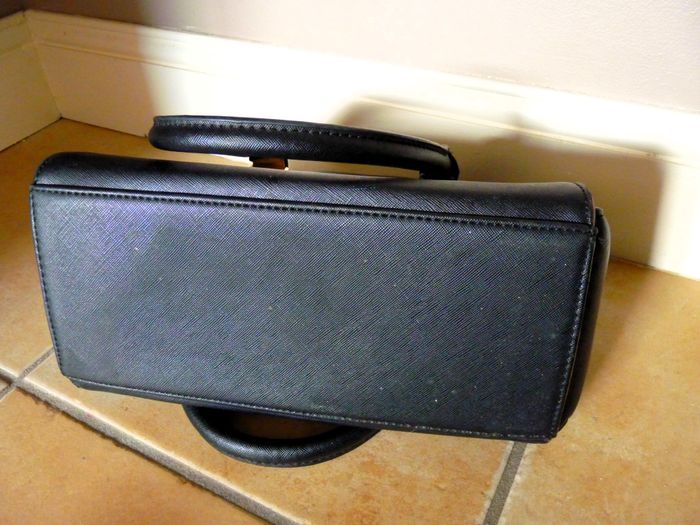 Sac à main Femme accessoire mode noir beige + bandoulière neuf - photo numéro 5