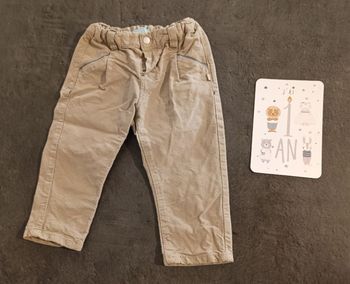 Pantalon beige Taille 12 mois