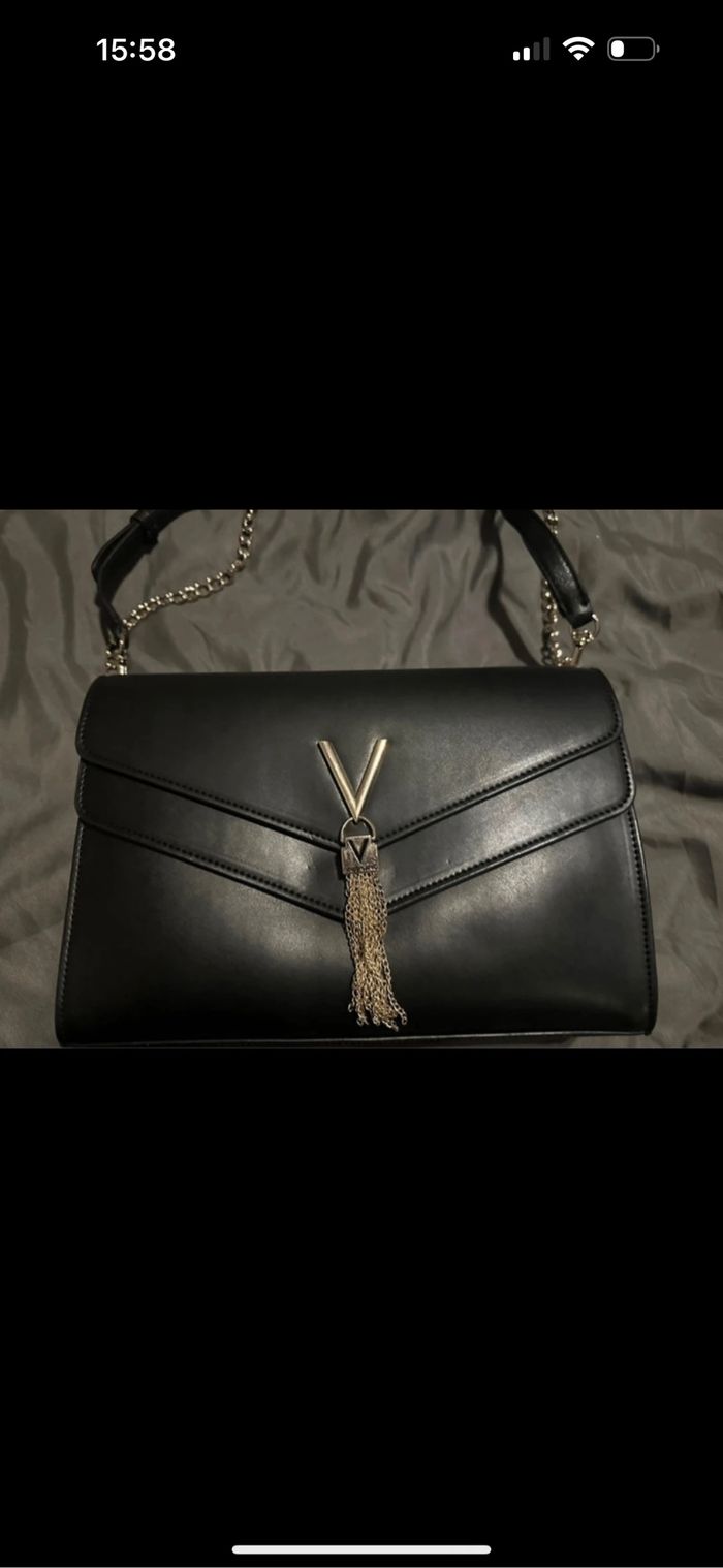 Sac noir en bandoulière Mario Valentino