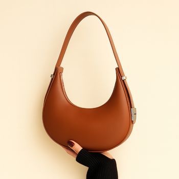 Petit sac à main smili cuir marron