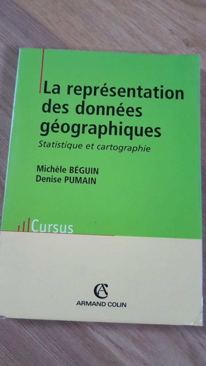 La représentation des données geoģraphiques