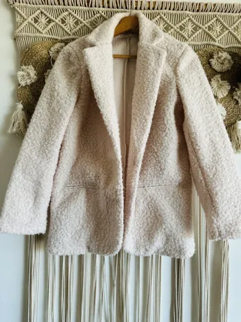 Veste blazer bouclettes taille S