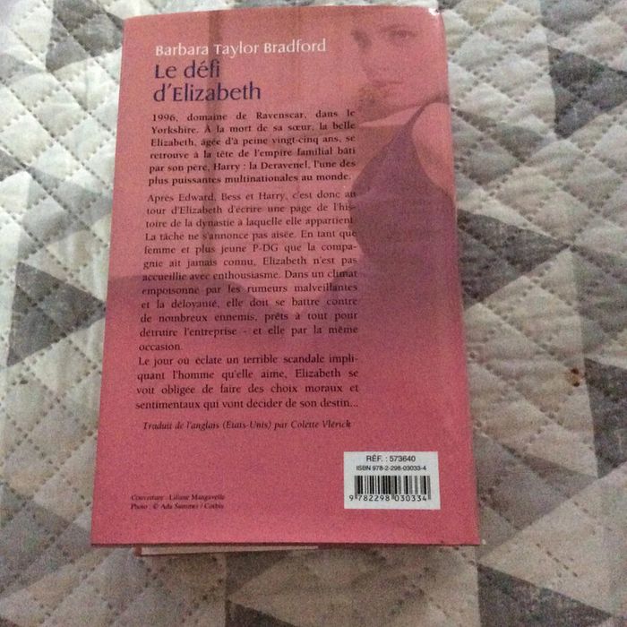 #le défi d’Elisabeth Barbara Taylor Bradford - photo numéro 3