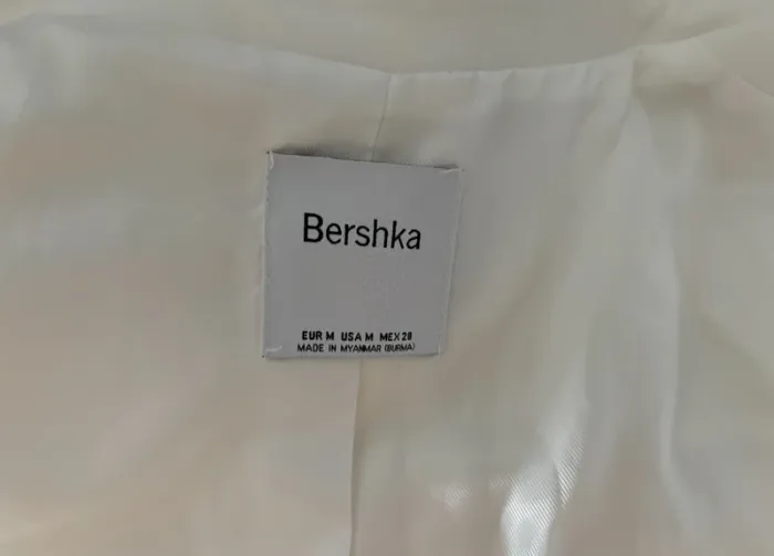 Blazer oversize blanc neuf Bershka M - photo numéro 2