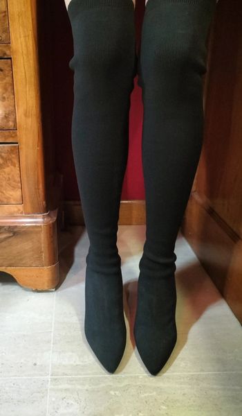 Cuissardes chaussettes noires