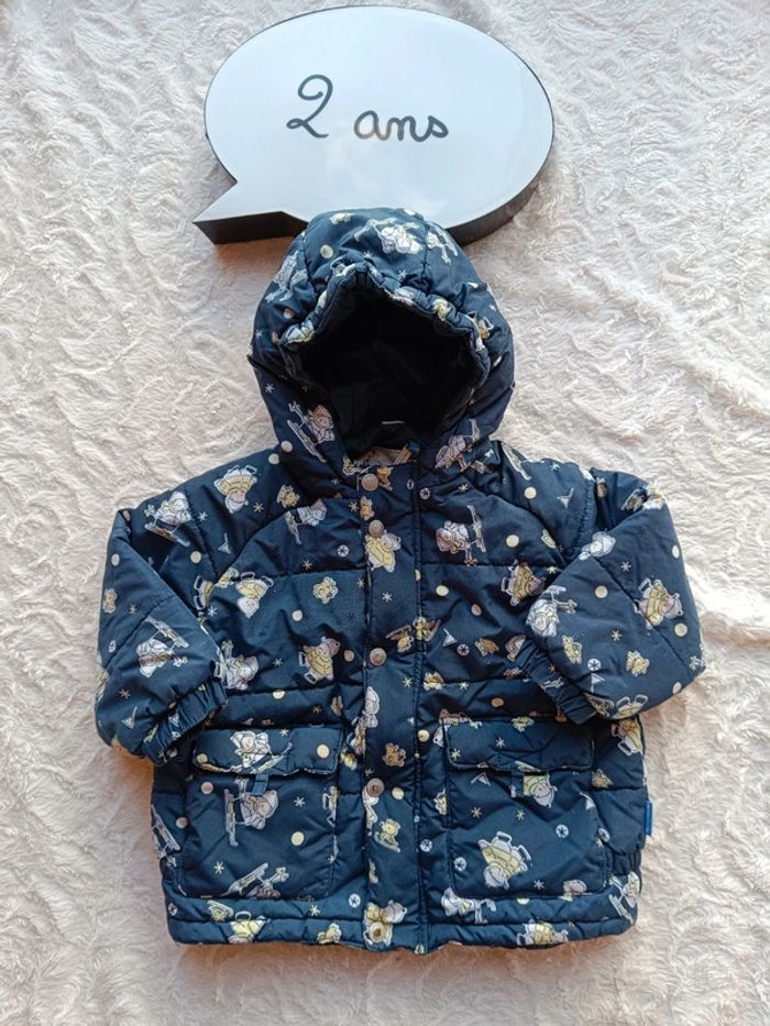 Blouse manteau doudoune avec capuche ski Mixte 2 ans