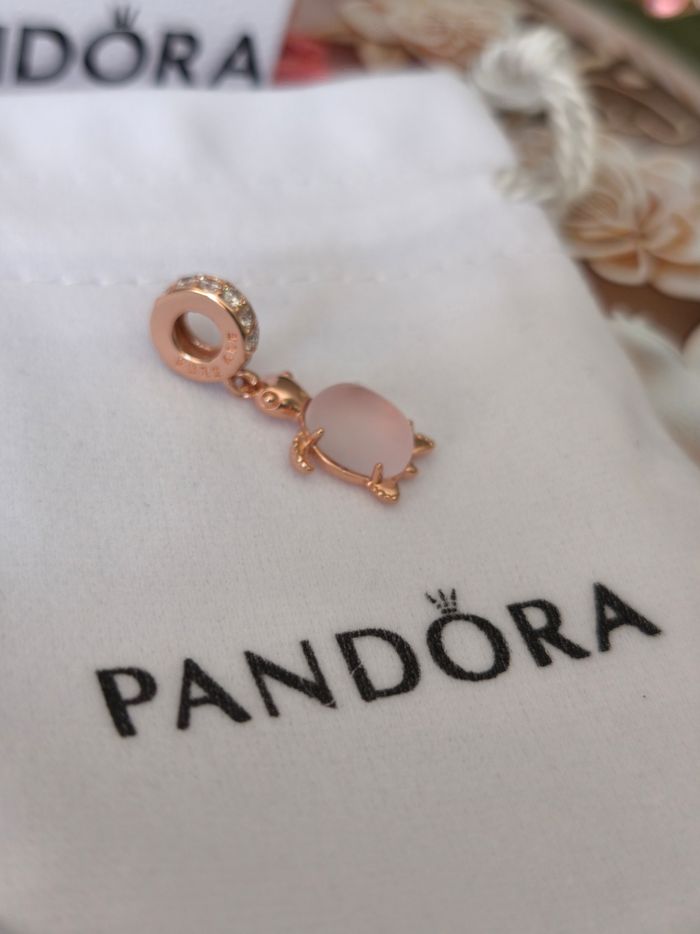Charm Pandora tortue rose gold - photo numéro 5