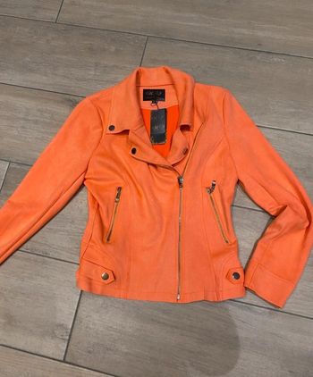 Veste suedine orange