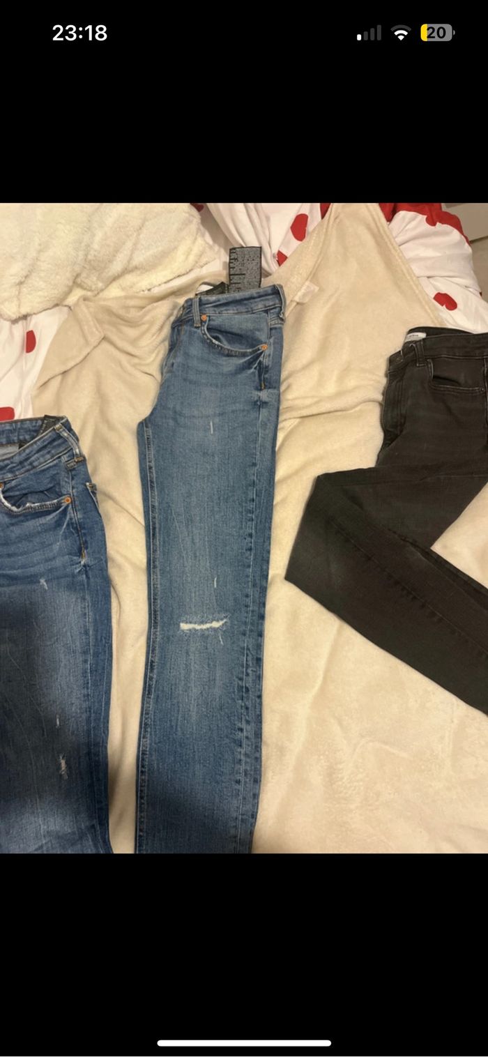 Lot 3 jeans Zara - photo numéro 2