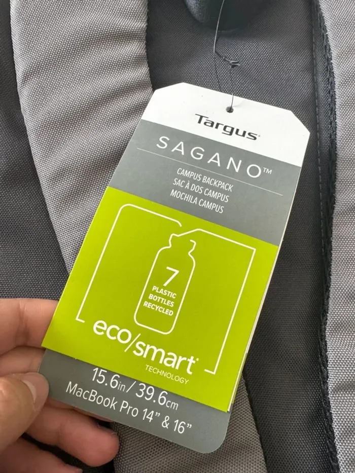 Sac à dos campus, sagano Targus 39,6cm , neuf aec étiquette, 30*45cm - photo numéro 4
