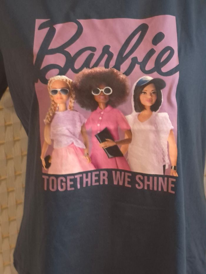 🌸joli T-shirt Barbie "Together We Shine" femme TM / 38 - photo numéro 6