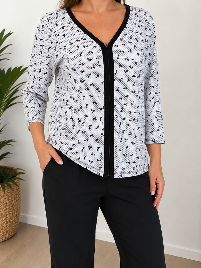Blouse à motifs breal - photo numéro 1