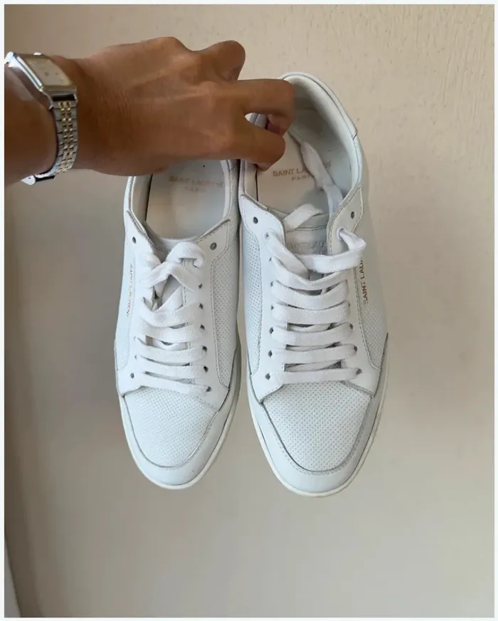 Baskets Saint Laurent blanches 38 TBE - photo numéro 5
