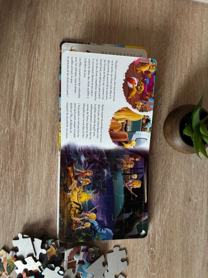 Livre puzzle Barbie et ses sœurs à la recherche des chiots - photo numéro 6