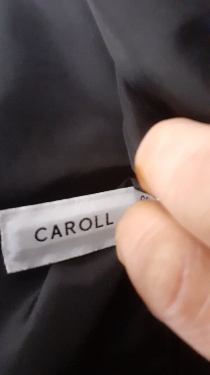 Perfecto  en cuir d'agneau  femme 38  en parfait état  marque  carool - photo numéro 7