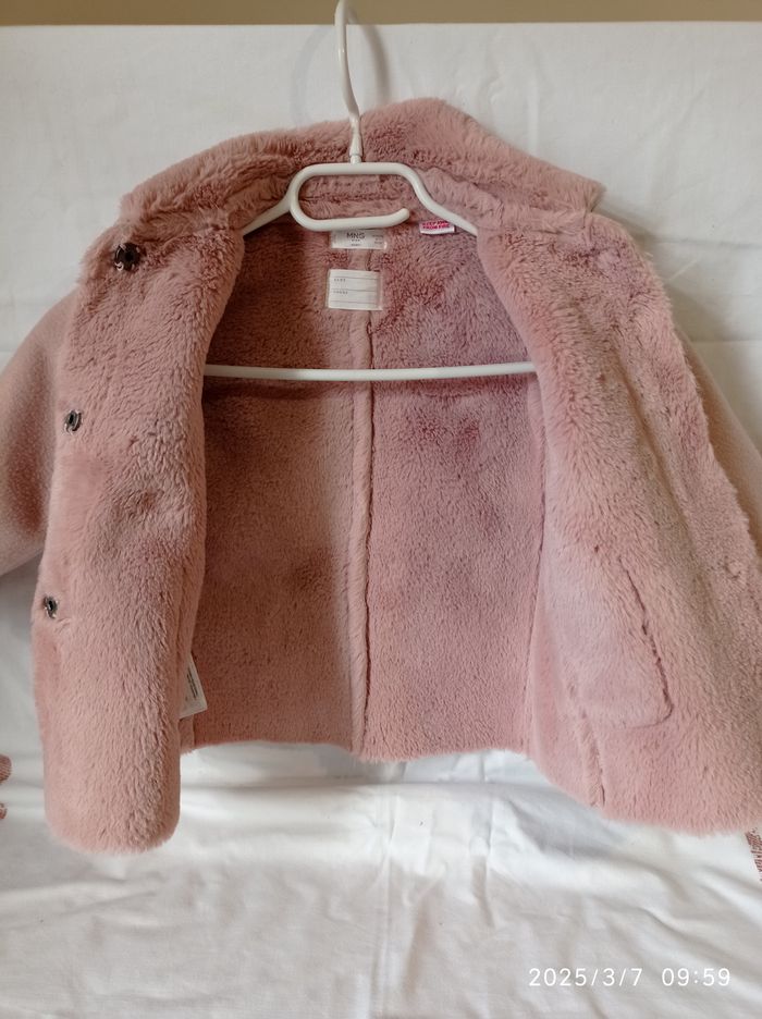 manteau rose de Mango 9/12 mois ref 24 D3 - photo numéro 6