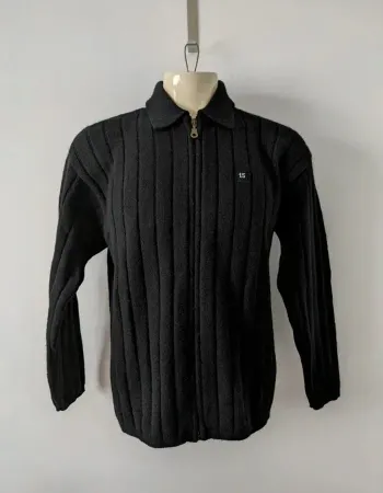 Gilet pull zippé en laine - Serge Blanco - taille L