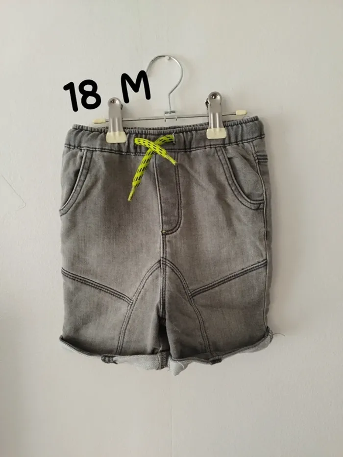 Lot shorts jean bébé garçon 18 mois - photo numéro 3