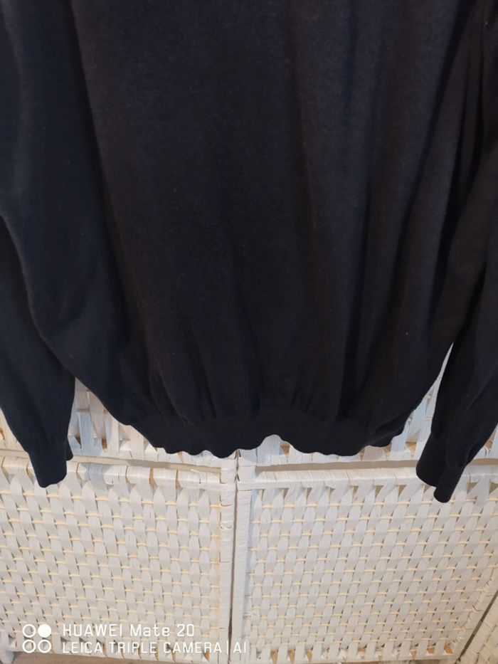 💕Jolie pull col en V noir coton extra fin noir homme TXL celio 💕 - photo numéro 6