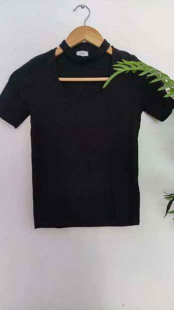 Top ras de cou manches courtes