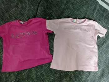 Lot de 2 t-shirt 12 mois