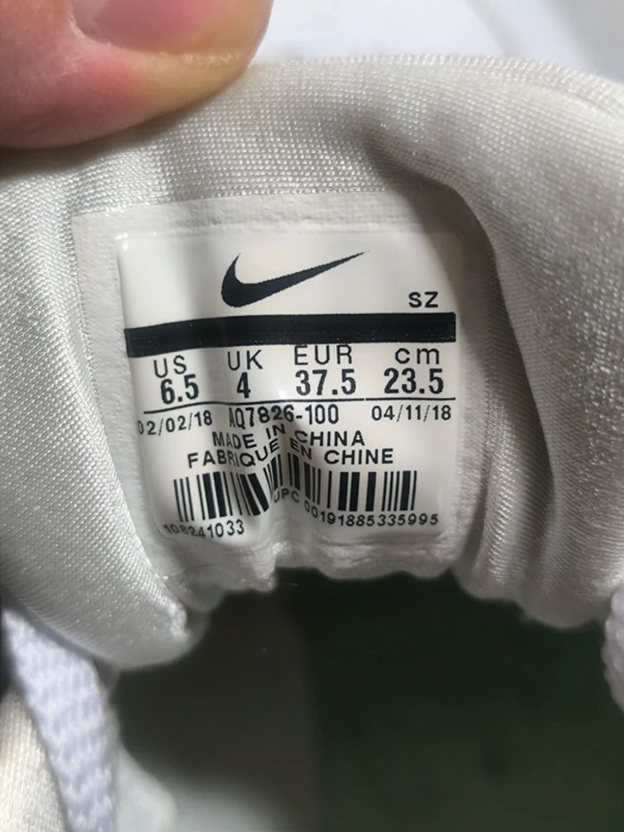 Baskets Nike air max one blanche neuves pointure 37 - photo numéro 13