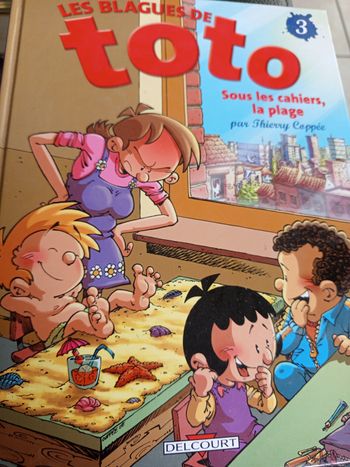 BD les blagues de toto 3 sous les cahiers la plage
