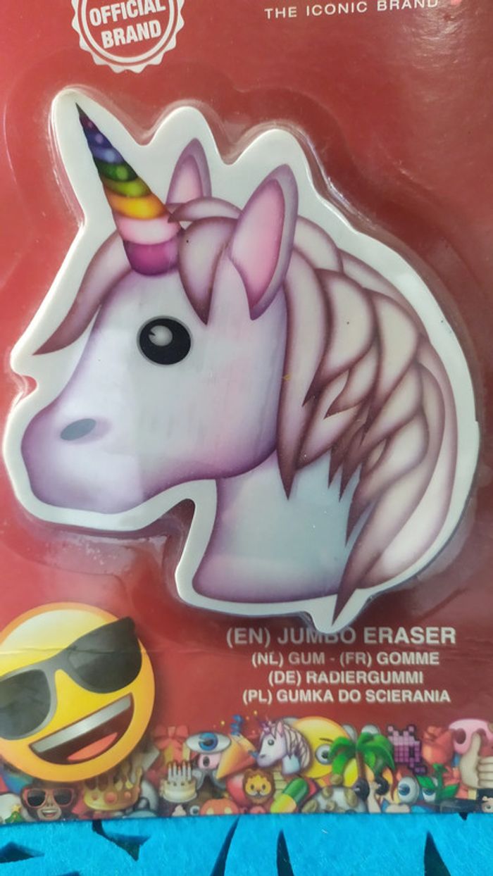 gomme neuve '' emoji licorne ''