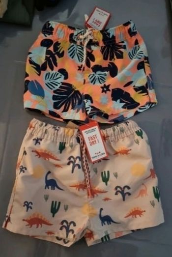 NEUFS (non portés)🏷🏷😍🤩💙💙💙lot maillots de bain 12 et 18 mois garçon 💙💙💙💙