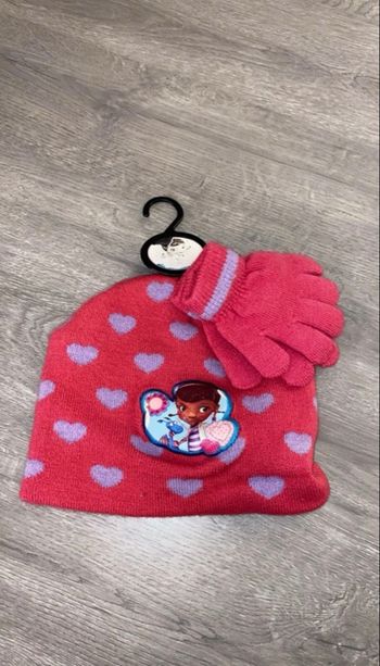 Bonnet+gants Disney 4/6 ans