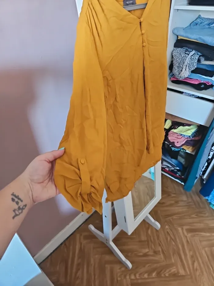 Blouse simple moutarde t44 - photo numéro 2