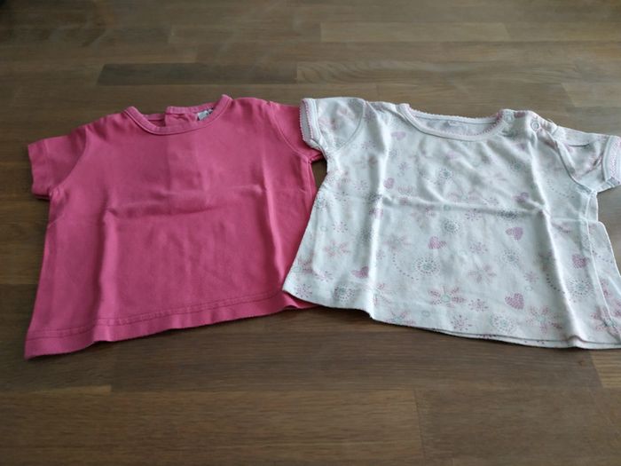 Lot de 2 T-shirts 3 mois