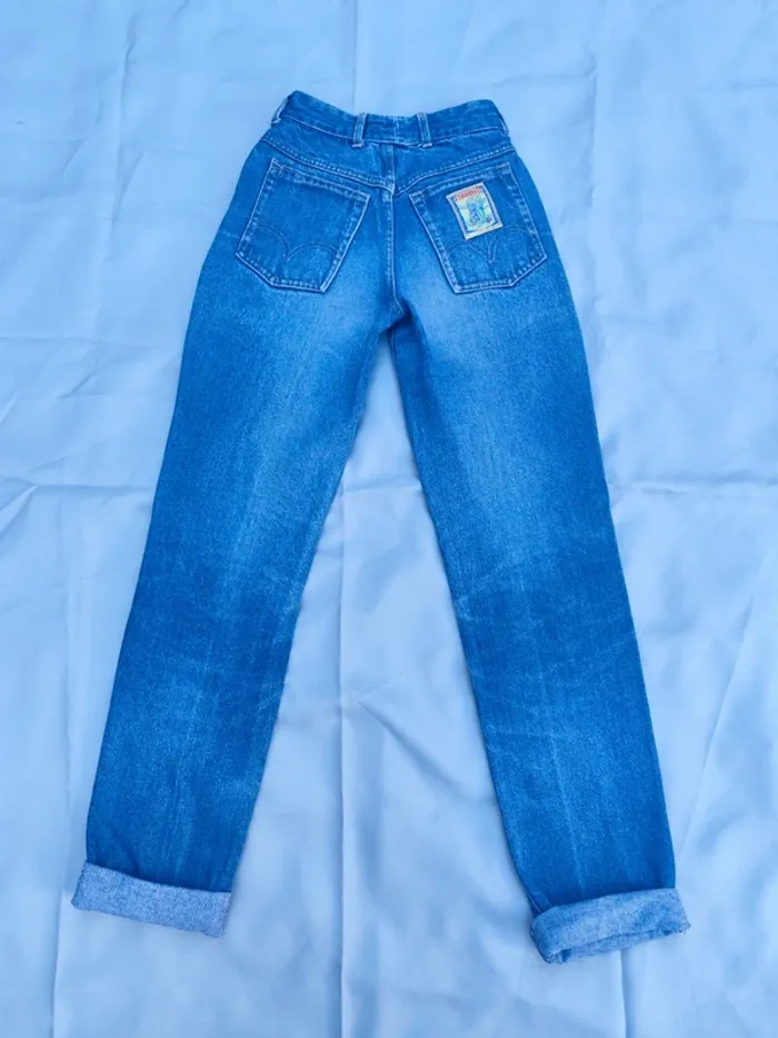Jeans vintage J.taverniti bleu clair - photo numéro 2