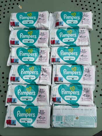 Lingettes Pampers Sensitive