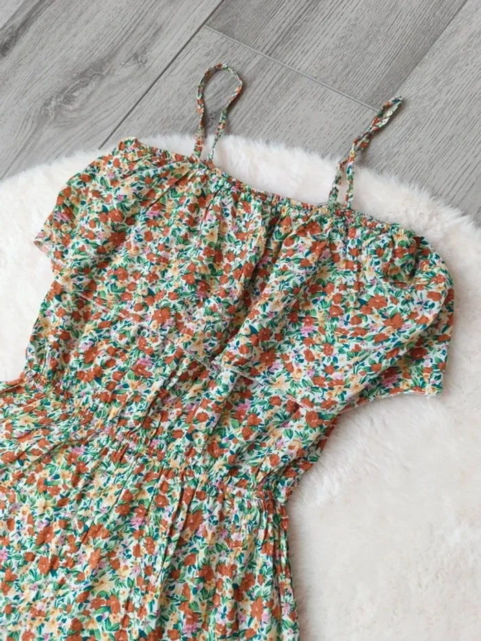 🌸 Combinaison fluide 3/4 à fleurs – Taille L/XL - photo numéro 2
