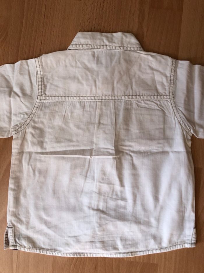 Jolie chemise blanche ML T. 23 mois/2 ans garçon TBE - photo numéro 4