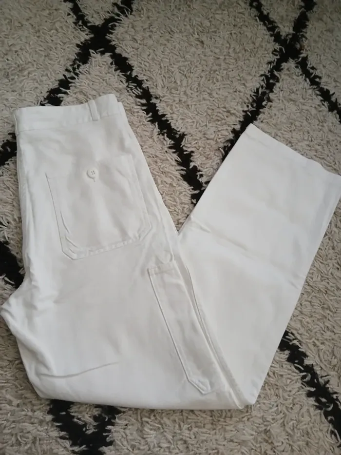 Pantalon de Travail blanc Sanfor Taille 40🌿🌈 - photo numéro 2