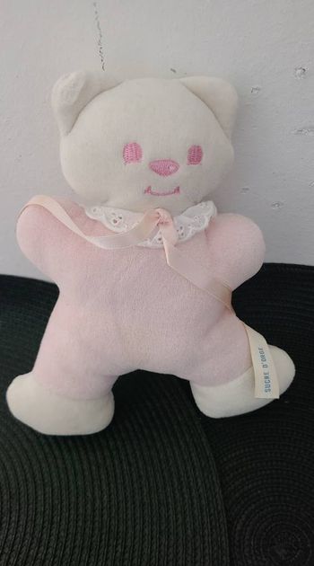 Doudou avec un grelot à l’intérieur  vintage chat sucre d'orge