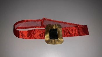 Ceinture Halloween orange et noir à scratch