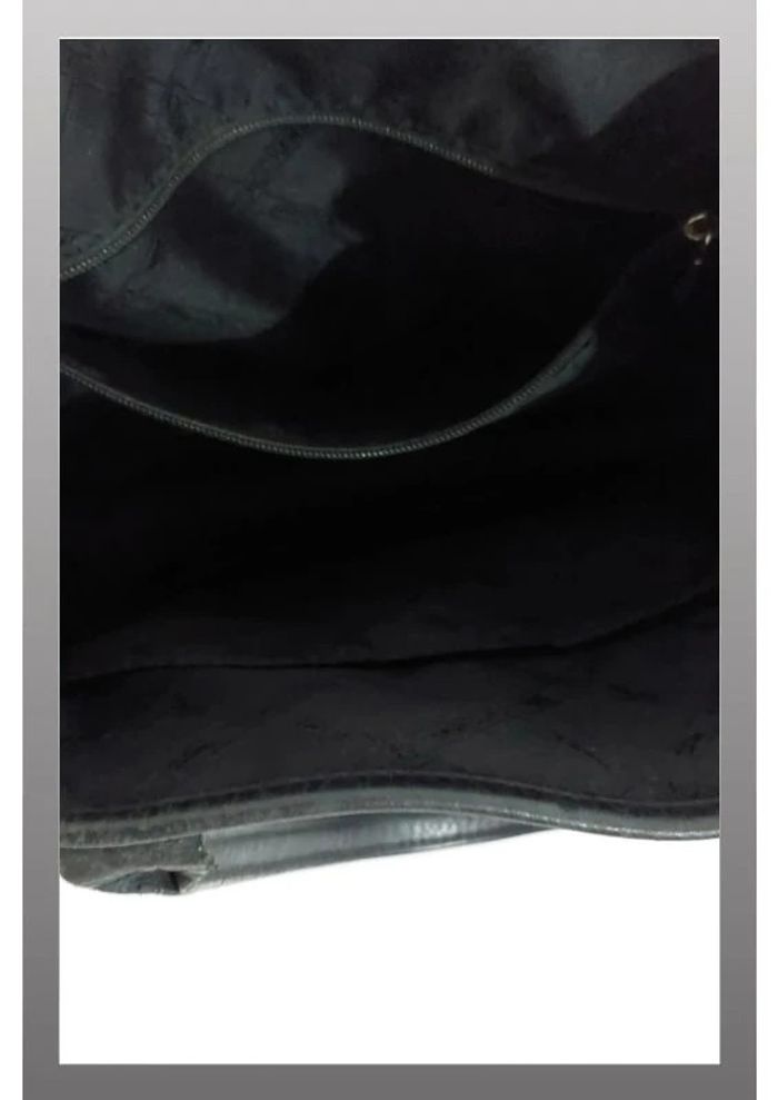 Sac longchamp cuir très bon état modèle roseau noir - photo numéro 5