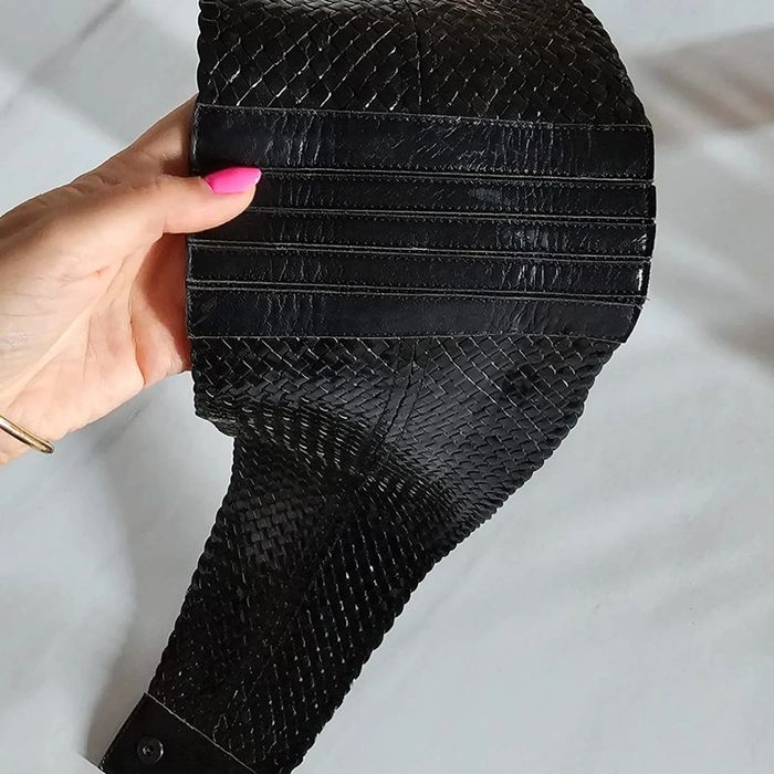 Ceinture corset vintage en cuir noir Stephane Kelian - photo numéro 5