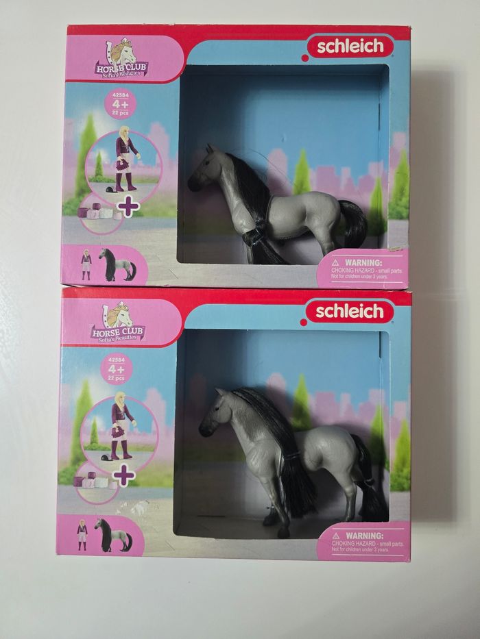 Lot 2 Schleich Horse Club Sofia's Beauties - Sofia & Dusty kit de démarrage, Figurine 42584 - photo numéro 4