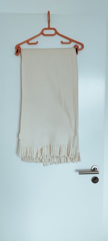 Poncho femme beige polyester 