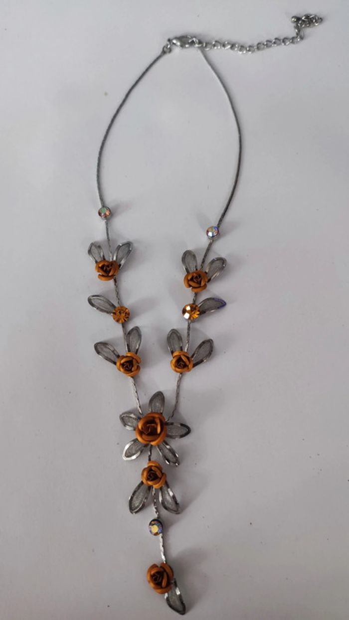 Collier fin roses - photo numéro 6